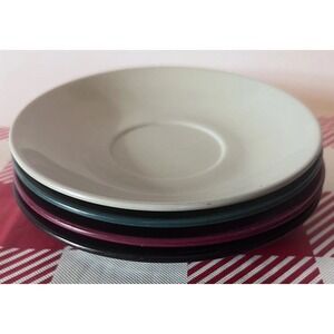 Mallo-Ware 55 Saucer 4 Plastic Plate Mallory Vintage Melamine Dinnerware Retro